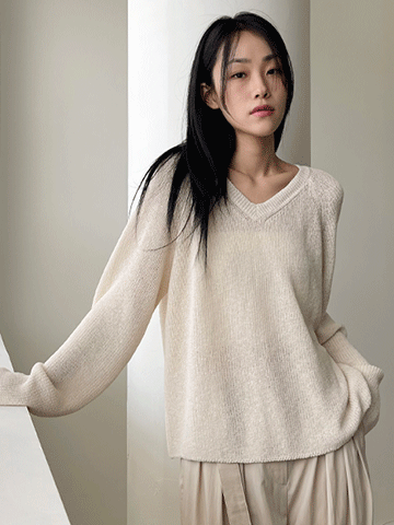 Numbers V-Neck Knit