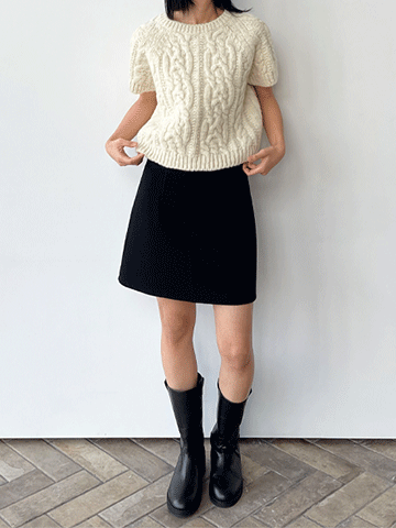 Soft handmade mini skirt